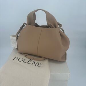 Polene Numero Neuf in Beige Graine New in Box Purse Leather Minimalist